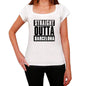 Straight Outta Barcelona Womens Short Sleeve Round Neck T-Shirt 00026 - White / Xs - Casual