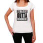 Straight Outta Enschede Womens Short Sleeve Round Neck T-Shirt 00026 - White / Xs - Casual