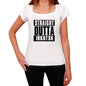 Straight Outta Irkutsk Womens Short Sleeve Round Neck T-Shirt 00026 - White / Xs - Casual