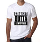 Straight Outta Lewisville Mens Short Sleeve Round Neck T-Shirt 00027 - White / S - Casual