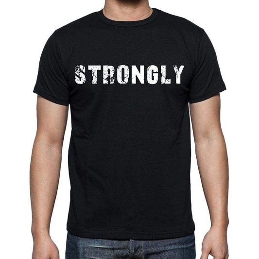 Strongly Mens Short Sleeve Round Neck T-Shirt Black T-Shirt En