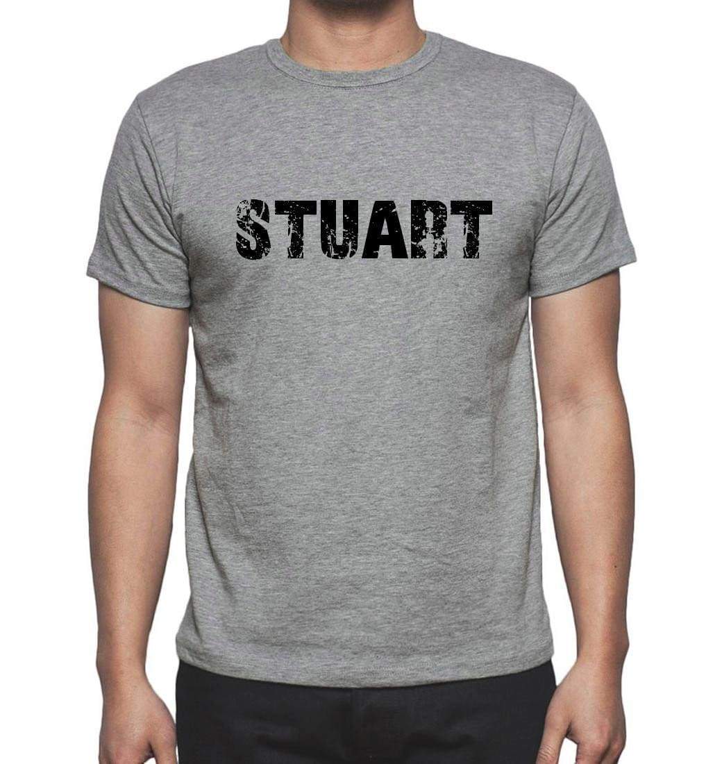 Stuart Grey Mens Short Sleeve Round Neck T-Shirt 00018 - Grey / S - Casual