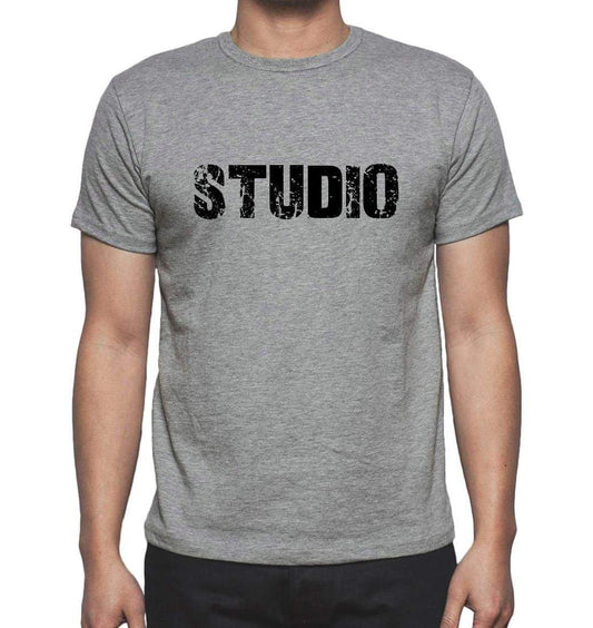 Studio Grey Mens Short Sleeve Round Neck T-Shirt 00018 - Grey / S - Casual