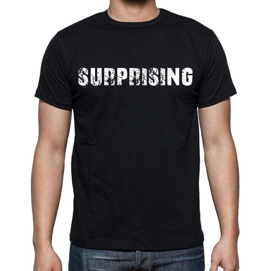 Surprising Mens Short Sleeve Round Neck T-Shirt Black T-Shirt En