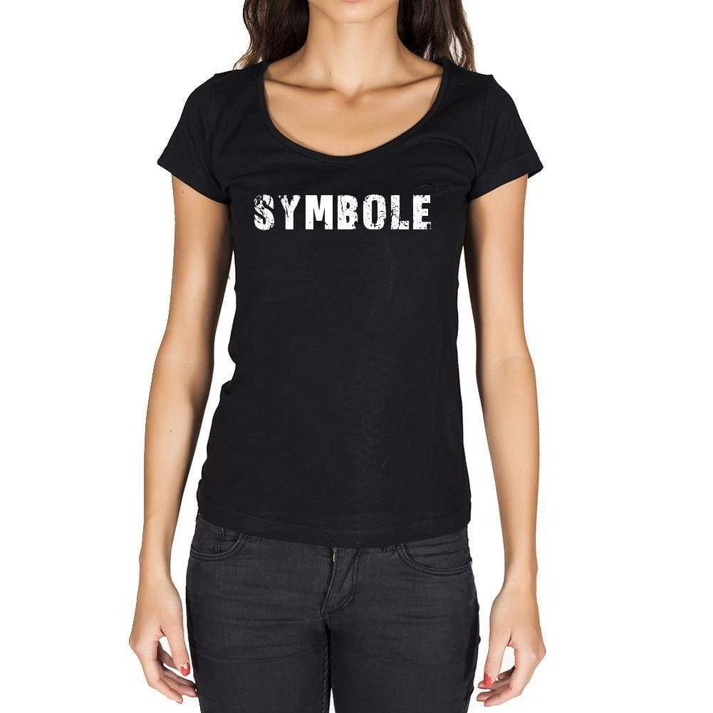 Symbole French Dictionary Womens Short Sleeve Round Neck T-Shirt 00010 - Casual