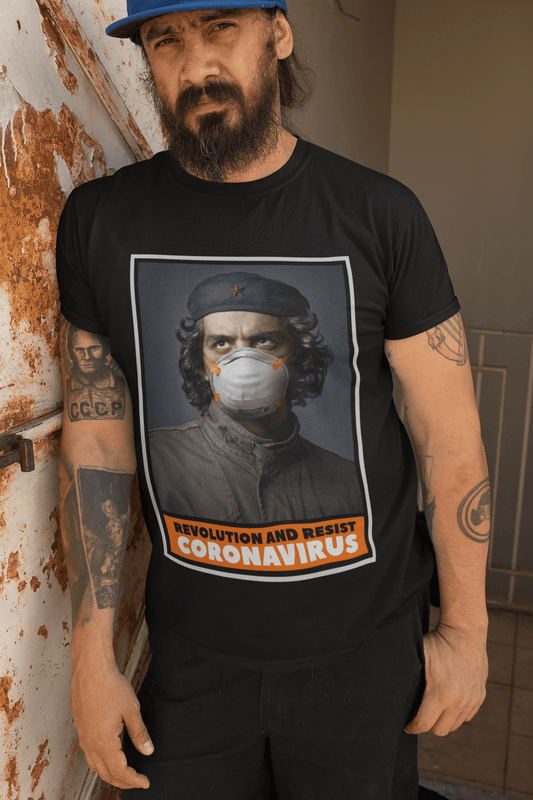 Unisex Adult T-Shirt Coronavirus Revolution and Resist Covid T Shirt