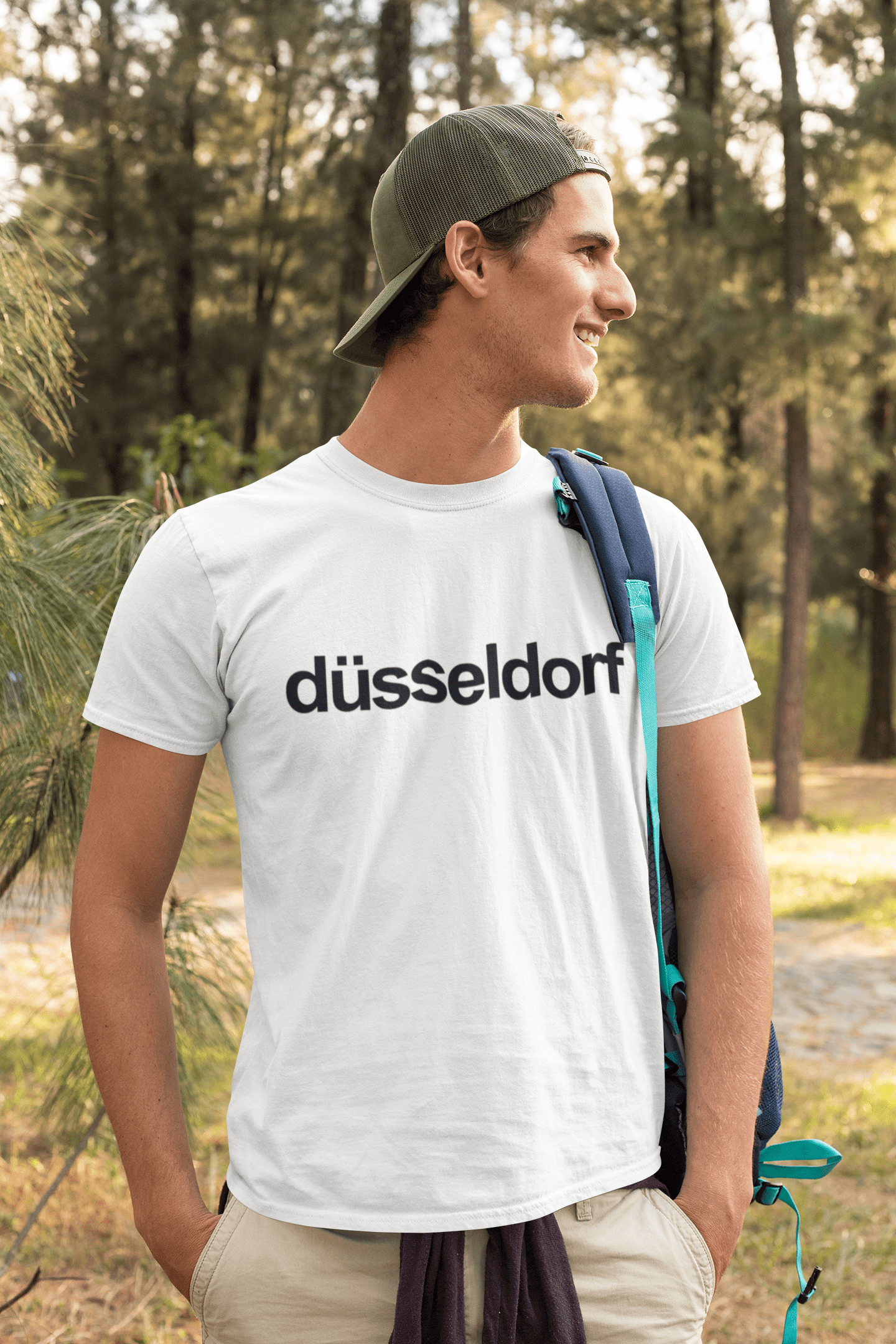 Du?sseldorf Men's Short Sleeve Round Neck T-shirt 00047
