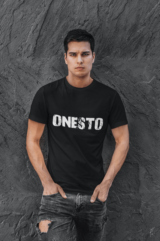 onesto Men's T shirt Black Birthday Gift 00551