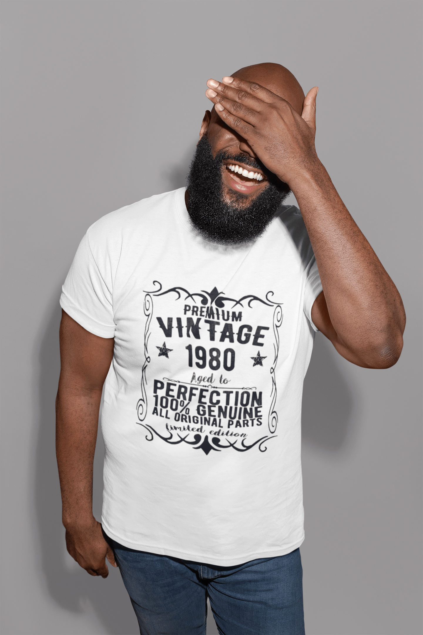 Premium Vintage Year 1980 Vintage Tshirt t Shirt Anniversaire Cadeau t Shirt
