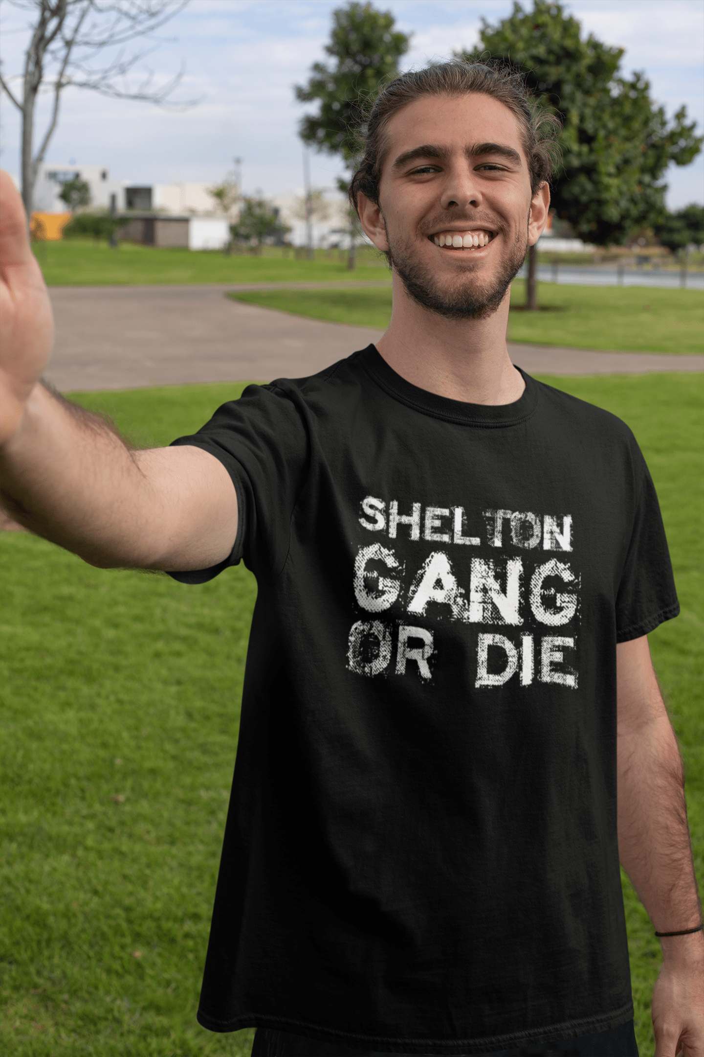 SHELTON Family Gang Tshirt, Men's Tshirt, Black Tshirt, Gift T-shirt Round Neck 00033