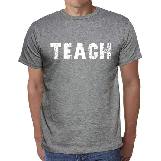 Teach Mens Short Sleeve Round Neck T-Shirt 00042 - Casual