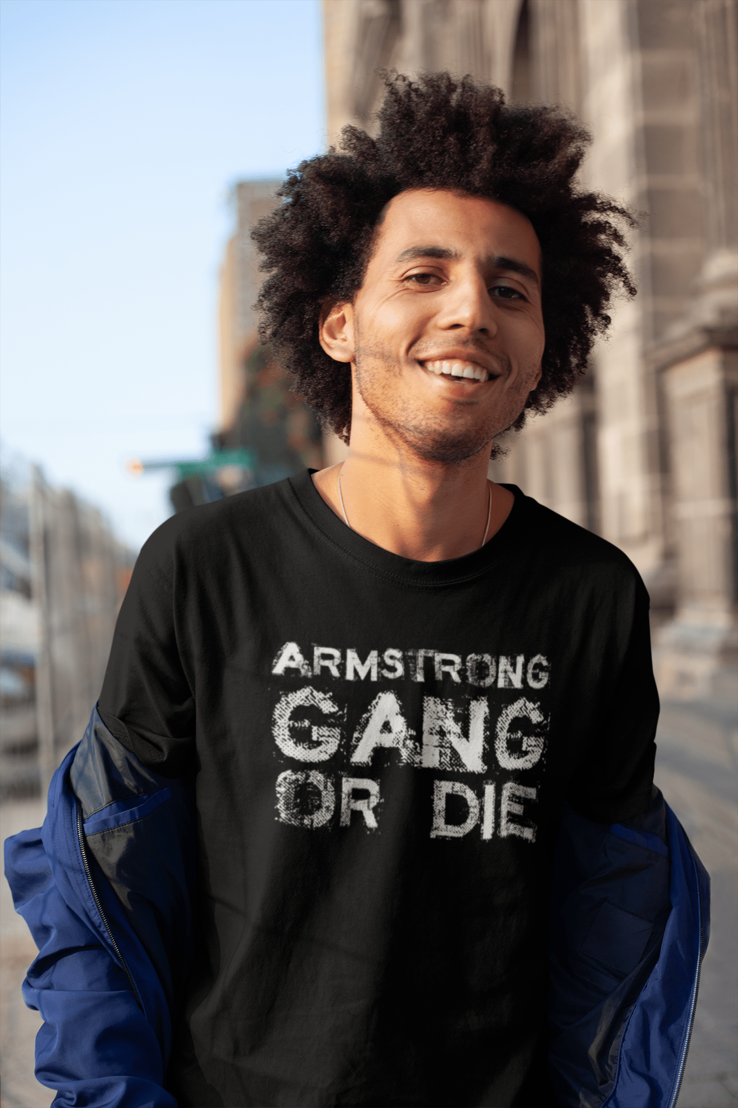 ARMSTRONG Family Gang Tshirt, Men's Tshirt, Black Tshirt, Gift T-shirt 00033
