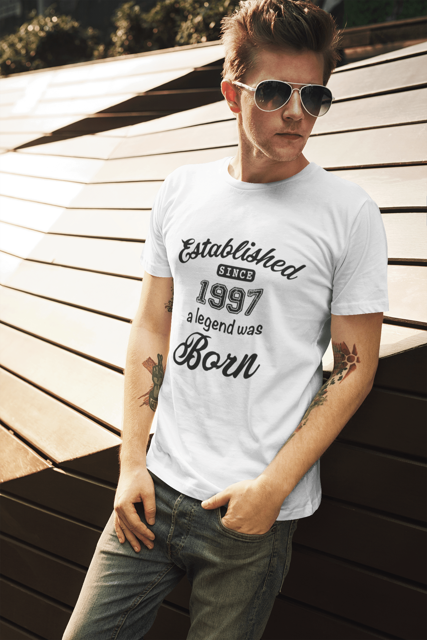Homme Tee Vintage T Shirt Established Since 1997