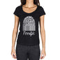 Terrific Fingerprint Black Womens Short Sleeve Round Neck T-Shirt Gift T-Shirt 00305 - Black / Xs - Casual