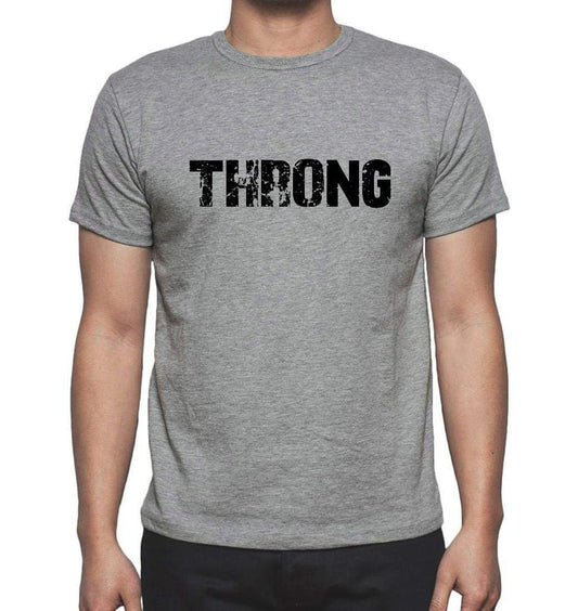 Throng Grey Mens Short Sleeve Round Neck T-Shirt 00018 - Grey / S - Casual