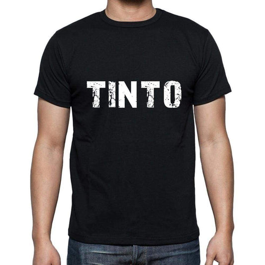 Tinto Mens Short Sleeve Round Neck T-Shirt 5 Letters Black Word 00006 - Casual