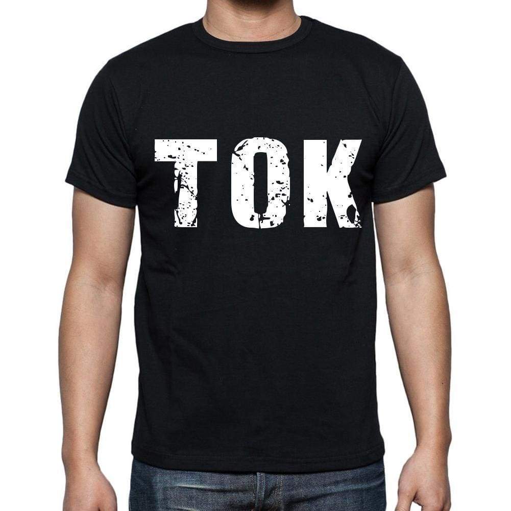 Tok Men T Shirts Short Sleeve T Shirts Men Tee Shirts For Men Cotton Black 3 Letters - Casual
