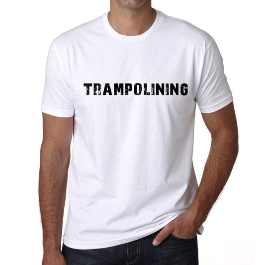 Trampolining Mens T Shirt White Birthday Gift 00552 - White / Xs - Casual