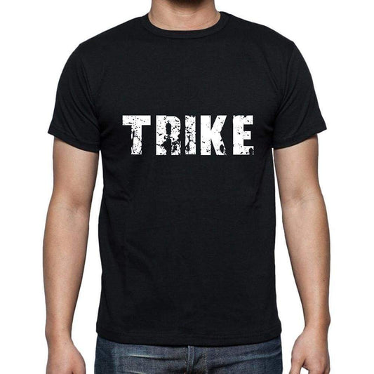 Trike Mens Short Sleeve Round Neck T-Shirt 5 Letters Black Word 00006 - Casual