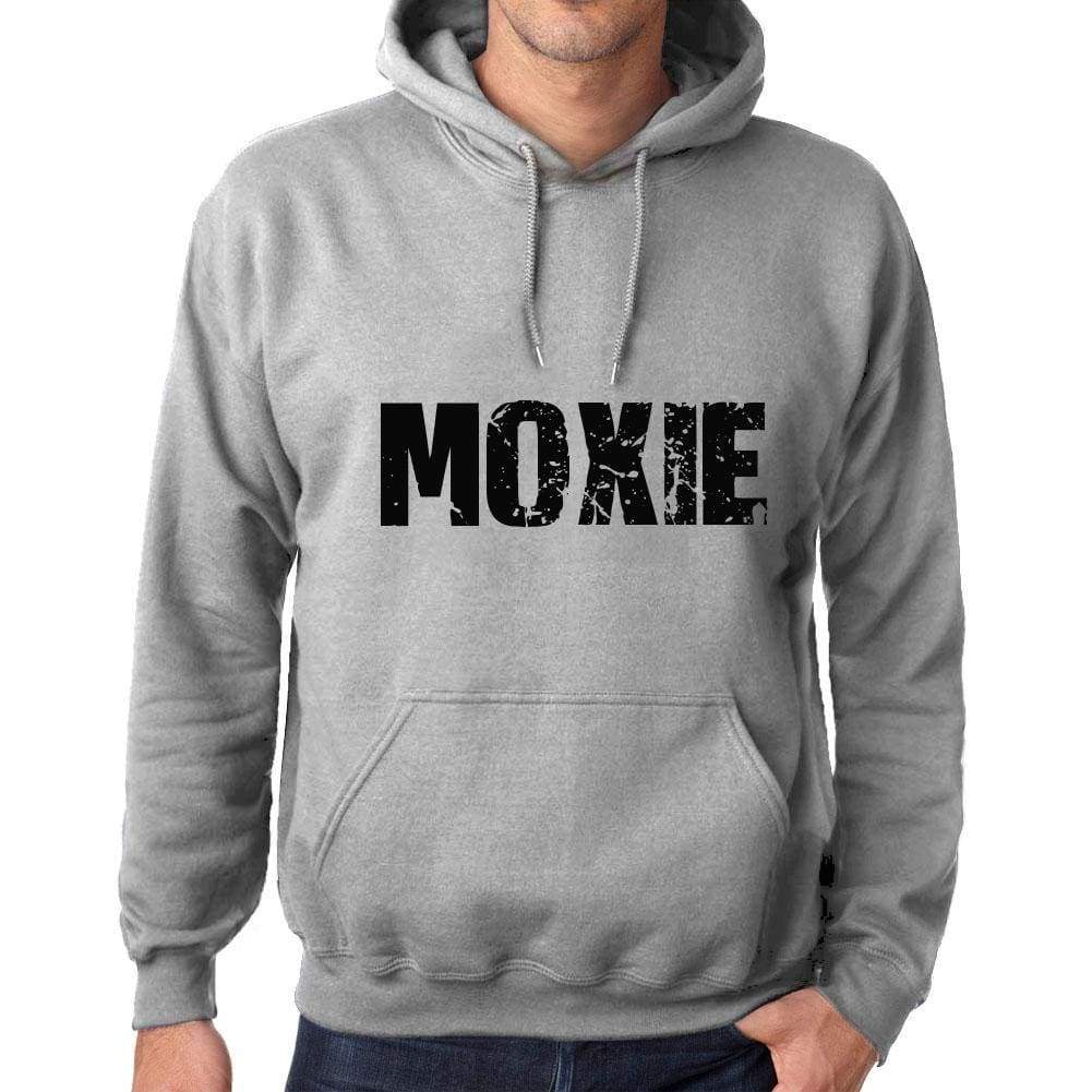 Unisex Printed Graphic Cotton Hoodie Popular Words Moxie Grey Marl - Grey Marl / Xs / Cotton - Hoodies
