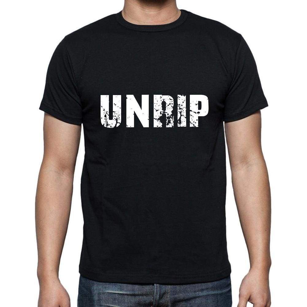 Unrip Mens Short Sleeve Round Neck T-Shirt 5 Letters Black Word 00006 - Casual