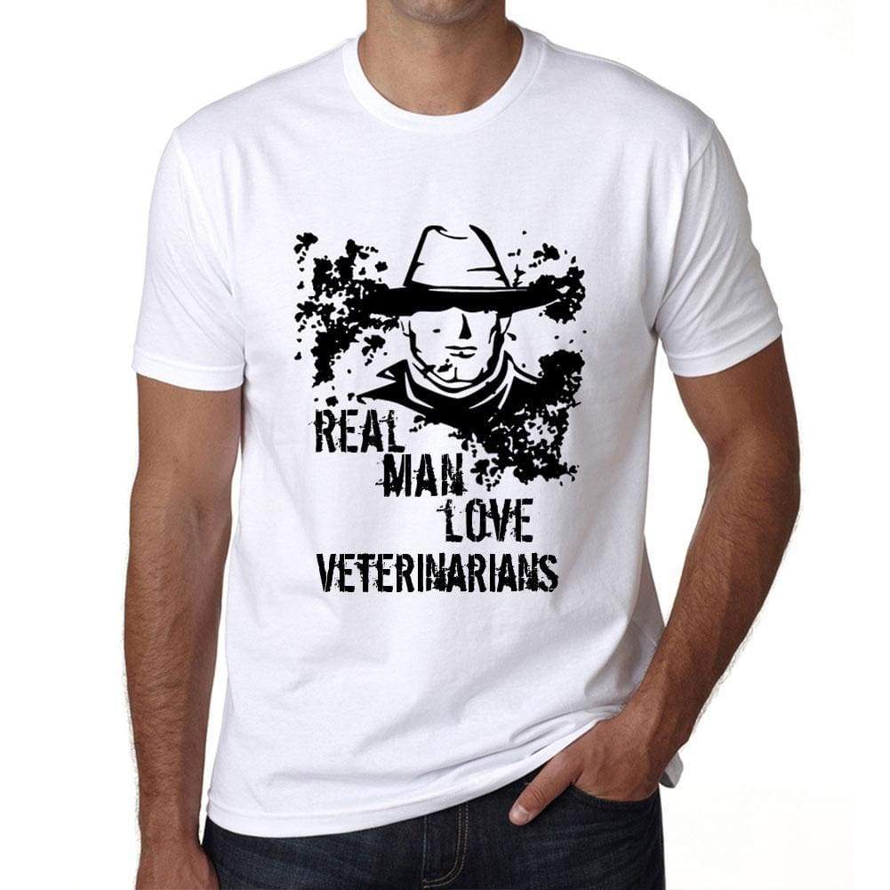 Veterinarians Real Men Love Veterinarians Mens T Shirt White Birthday Gift 00539 - White / Xs - Casual