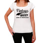 Vintage Aged To Perfection 2037 White Womens Short Sleeve Round Neck T-Shirt Gift T-Shirt 00344 - White / Xs - Casual