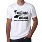 Vintage Aged To Perfection 2042 White Mens Short Sleeve Round Neck T-Shirt Gift T-Shirt 00342 - White / S - Casual