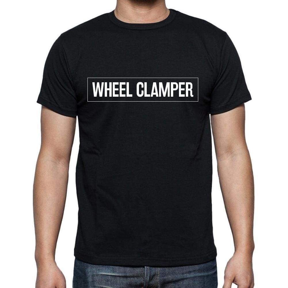Wheel Clamper T Shirt Mens T-Shirt Occupation S Size Black Cotton - T-Shirt