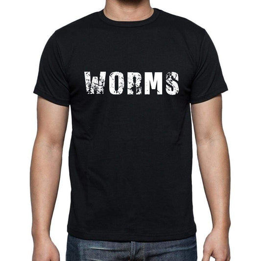 Worms Mens Short Sleeve Round Neck T-Shirt 00022 - Casual