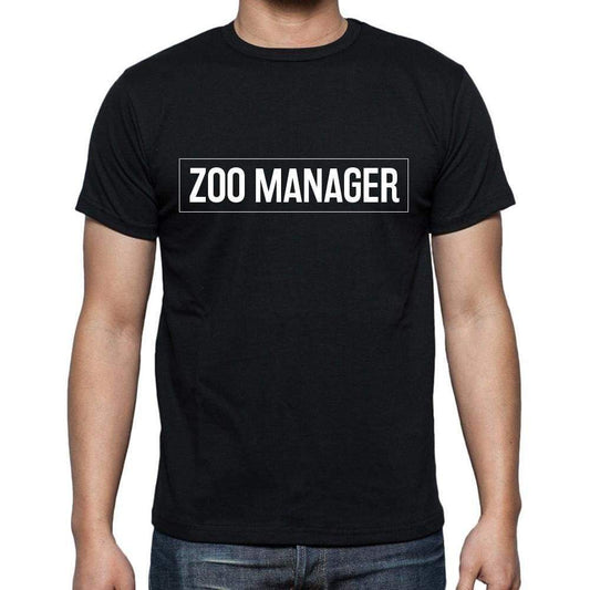 Zoo Manager T Shirt Mens T-Shirt Occupation S Size Black Cotton - T-Shirt